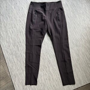 Athleta Black High-Rise Zipper Pocket Leggings